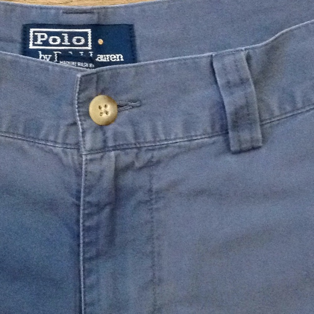 Blue light cotton chino